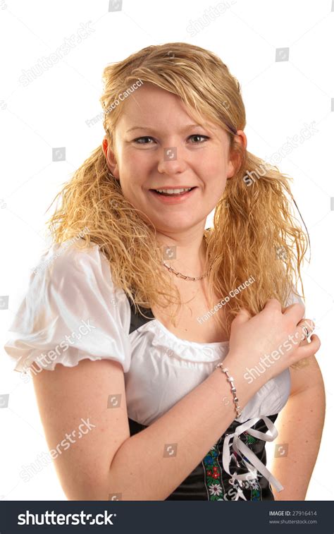 German Girl Typical Bavarian Dress Stock Photo Shutterstock