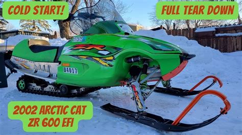 2002 Arctic Cat Zr 600 Efi Cold Start And Walk Around Youtube