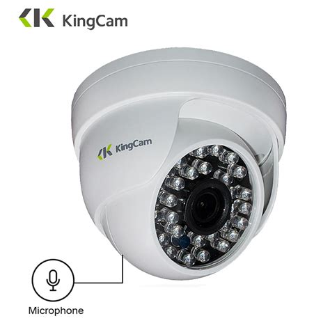 Kingcam 1080p Audio Dome Ip Camera With Microphone 2mp Security Indoor