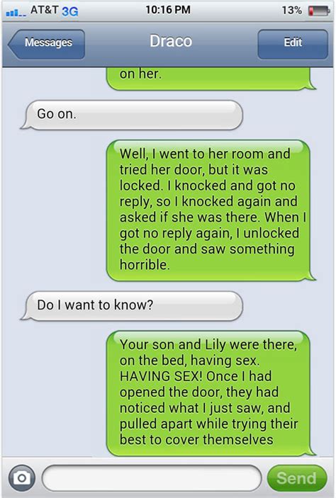 Drarry Texts Harry Finds Lily And Scorpius Having Sex And Draco