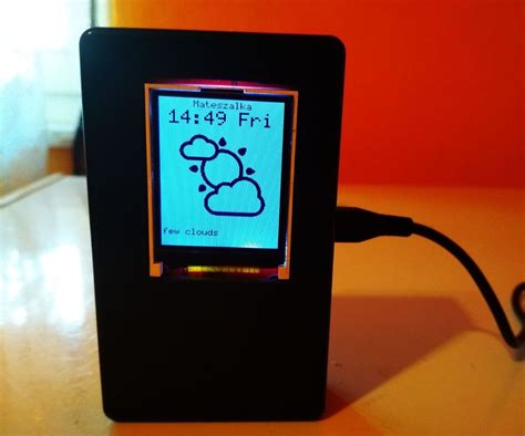 Esp8266esp32 Weather Station With 18 Tft Lcd Openweathermap 8