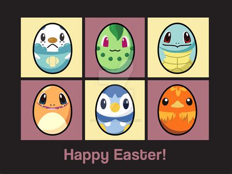 Pokemon Easter Eggs By Ickynichola On Deviantart