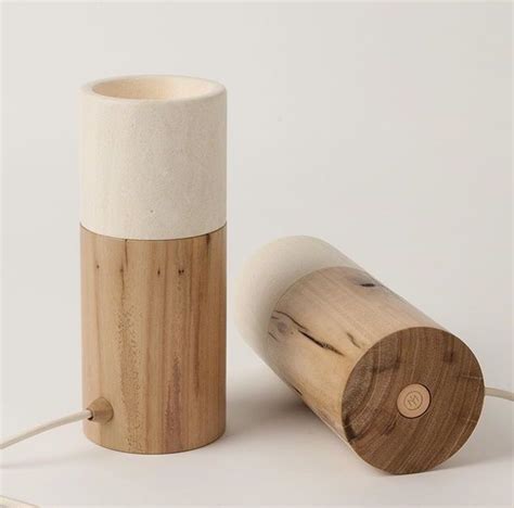 Inkster Maken Wooden Pendant Lighting Led Lamp Design Concrete Lamp
