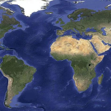 Satellite Map Of World