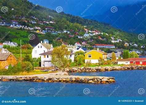 Mountain Village In Norway Stock Image Image Of Mountain 14393223