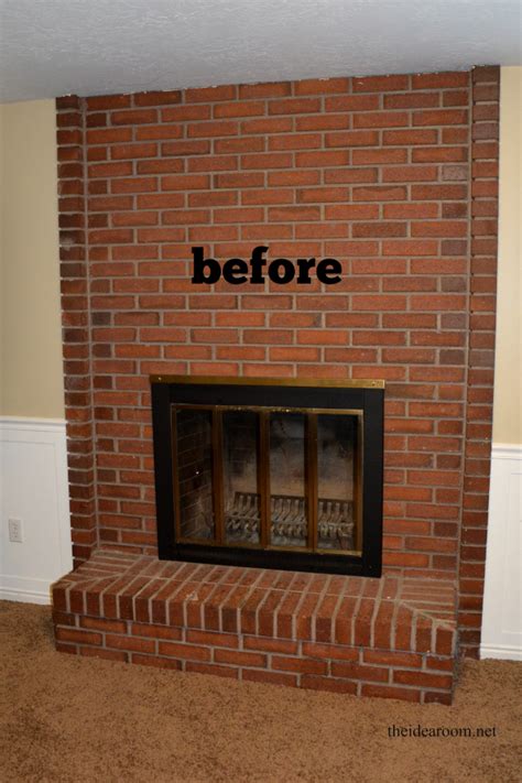 Stand them on their sides, parallel to the back wall. DIY Fireplace Mantel - The Idea Room