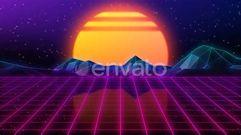 80s Retro Background 05 4k Videohive 23912295 Download Direct Motion
