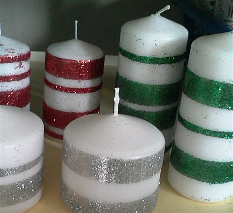 2messy Diy ~ Glitter Candles