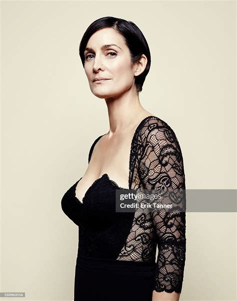 Actress Carrie Anne Moss Poses For A Portrait At The 75th Annual