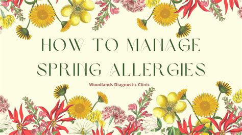 How To Manage Spring Allergies Woodlands Diagnostic