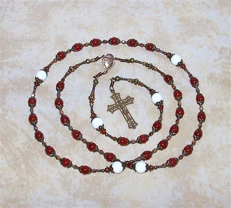 Traditional 39 Bead Catholic Rosary Chaplet Of The Sacred Etsy