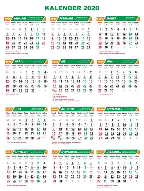 Template Kalender Lucu 2020 Contoh Gambar Template Photos