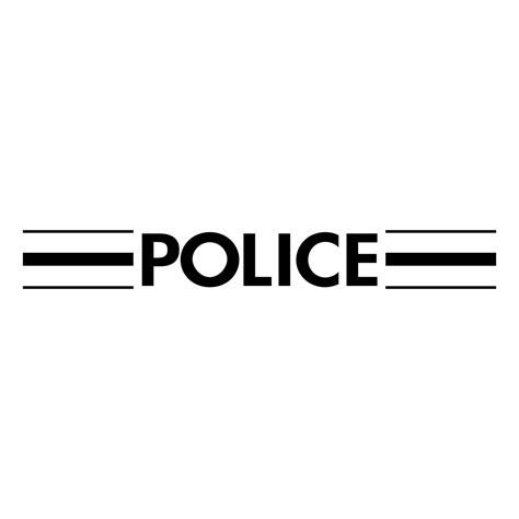 Police Nationale Francaise Logo Black And White Brands Logos