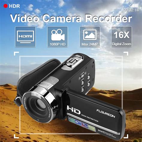 Floureon Hd 1080p Camcorder Digital Video Camera Dv 30 Tft Lcd Screen
