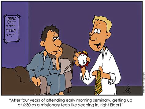 Cartoon Early Morning Missionaries Meridian Magazine Lds Memes