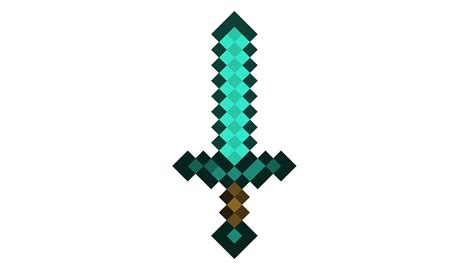 Minecraft Diamond Sword Png Free Logo Image