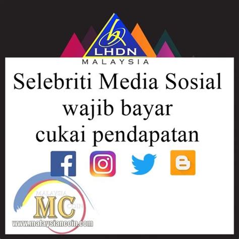 Mereka yang pendapatan kasar tolak caruman kwsp melebihi rm34. Selebriti Media Sosial wajib bayar cukai pendapatan ...