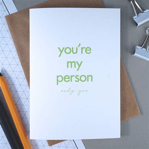Youre My Person Valentines Day Card By Rich Little Things