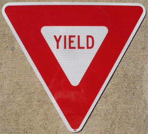 Yield Sign Yield Sign Road Signs Flashcards