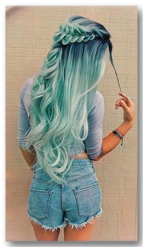 33 Blue Ombre Hair Color Trend In 2019 Colorfulhair Hairstyles Hair