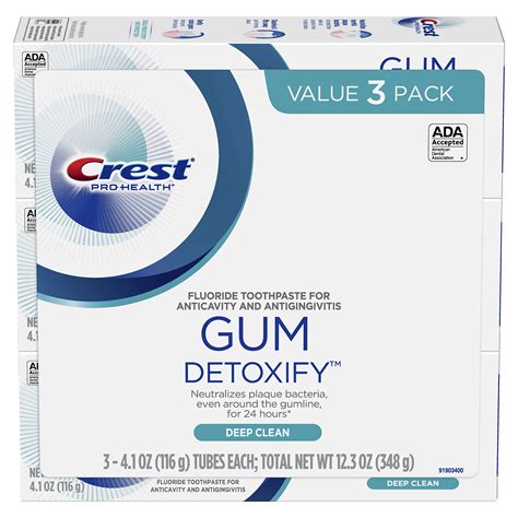 Buy Crest Toothpaste Gum Detoxify Deep Clean 41 Oz Pack Of 3 Online