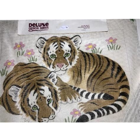 Bengal Tigers Needlepoint Canvas Baby Bengal Cats 14 Etsy
