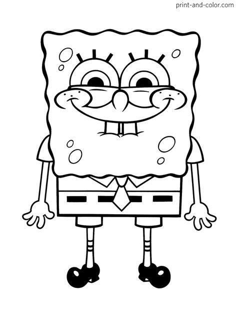 All we ask is that you recommend our content to friends and family and share your masterpieces on your website, social media profile, or blog! spongebob squarepants coloring pages | Print and Color.com