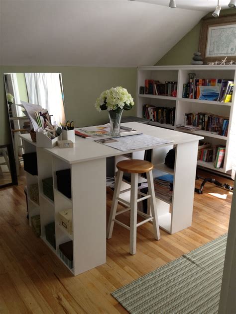 2 Sided Functional Home Office Desk Complete With Multiple Cubbies