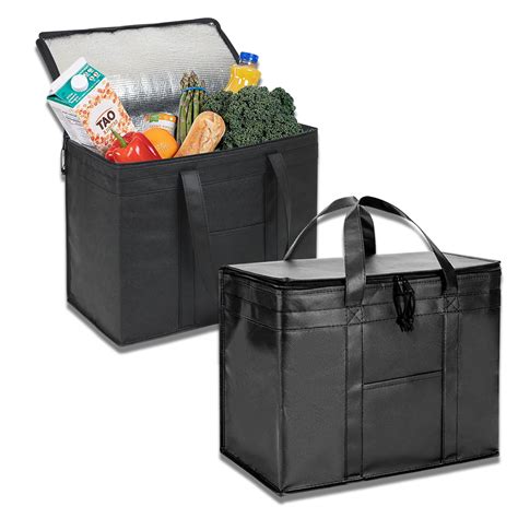 2 Pack Reusable Insulated Grocery Bags Food Delivery Bag For Instacart