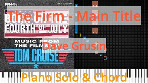 🎹solo And Chord The Firm Main Title Dave Grusin Synthesia Piano