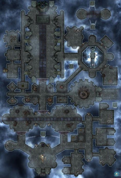 Otherwordly Prison Battlemaps Fantasy City Map Fantasy Map