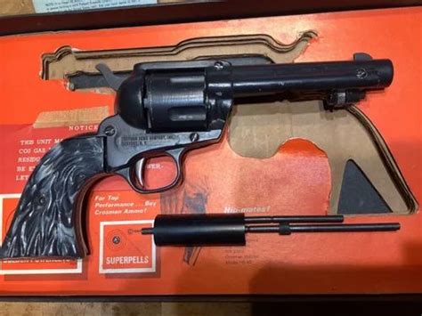 Vintage Crosman Sa6 Single Action Six 22 Cal Pellet Gun Pistol