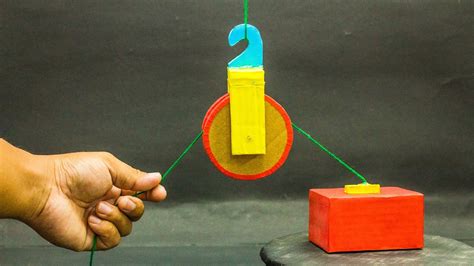 How To Make A Pulley From Cardboard School Science Projects Youtube