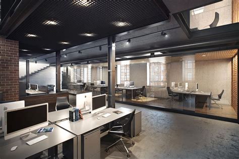 Industrial Loft Office Ideas Modern Furniture Images