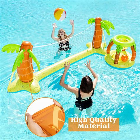 Inflatable Pool Volleyball Set Water Sports Game Swim Toy Inflatable