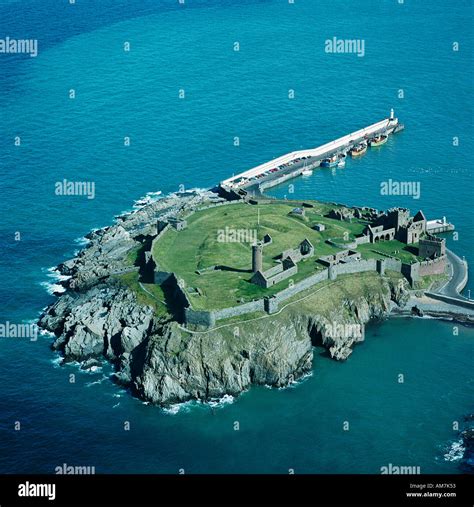St Patrick S Isle Und Peel Castle Insel Man Uk Luftaufnahme