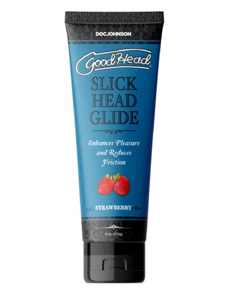 Doc Johnson GoodHead Slick Head Flavored Glide Strawberry 4 Oz Good