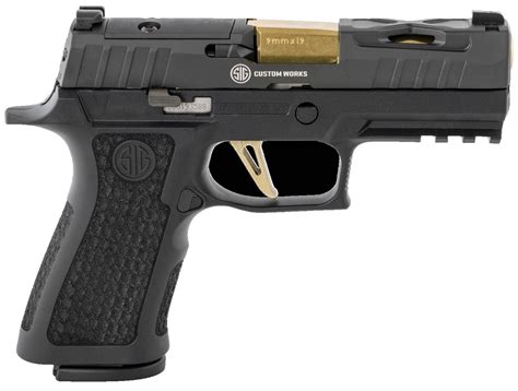 Sig Sauer P XCarry Spectre Mm Luger Black Frame With Rail Black Nitron Stainless Steel