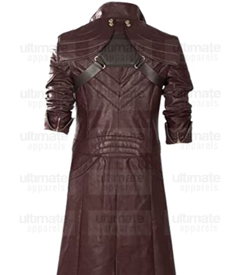 Lp Facon Maroon Dante Coats Men Dant E Cosplay Leather Costume