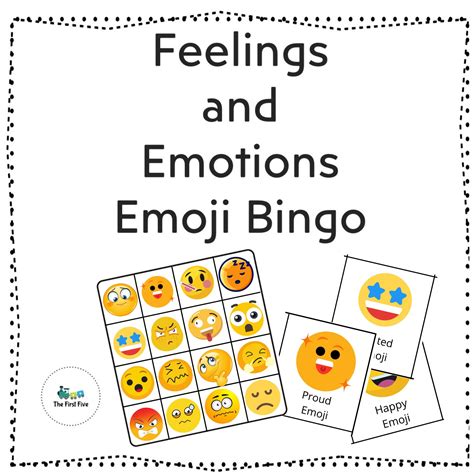 Feelings And Emotions Emoji Bingo On Tpt Social Emotional Learning