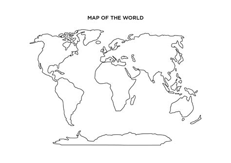 World Map Blank Printable Template