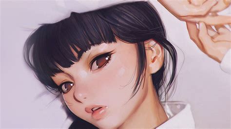 I Love Papers Aw24 Ilya Kuvshinov Anime Girl Shy Cute Illustration Art