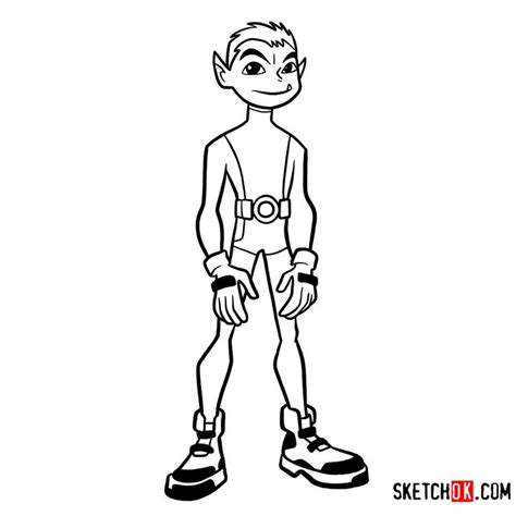 How To Draw Beast Boy Teen Titans Step By Step Drawing Tutorials