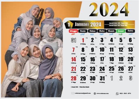 Kalender 2024 Format Cdr Pdf Ai Lengkap Jawa Dan Hijriyah Islam Radarmu