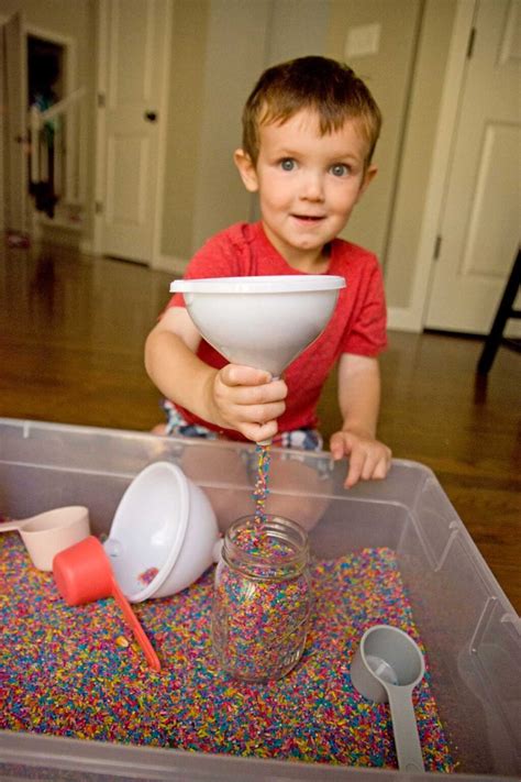 Rainbow Rice Sensory Bin Busy Toddler Product4kids