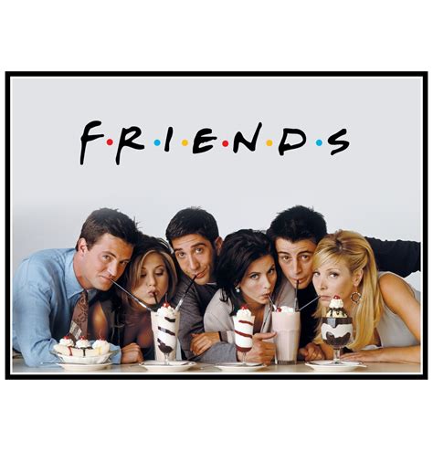 friends tv series desert poster prints and unframed canvas etsy