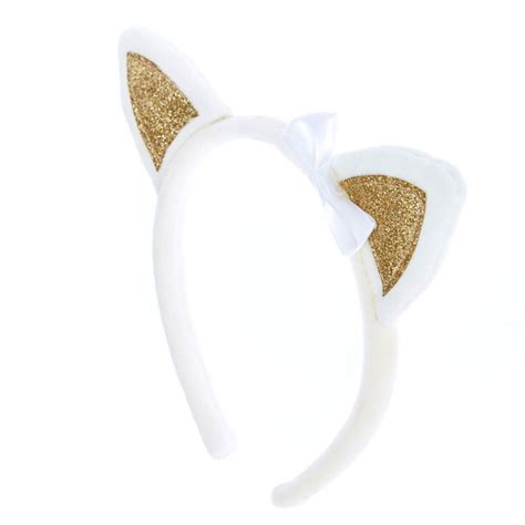 Claires Club Cat Ears Headband White Claires