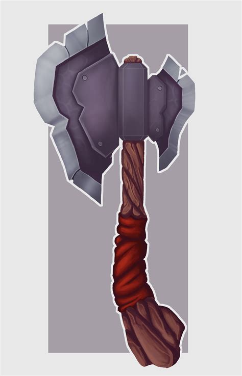 Artstation Stylized Battle Axe