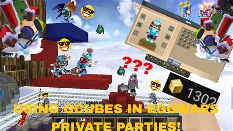 2 Ibra S Using Gcubes In Eggwars Private Parties BlockmanGo Eggwars