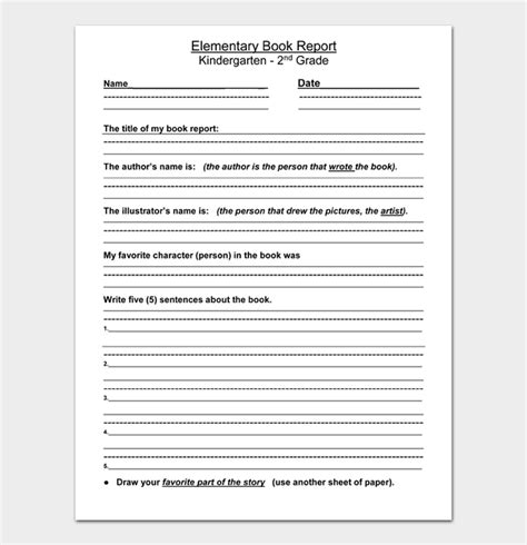 22 Free Book Report Templates And Examples Word Pdf